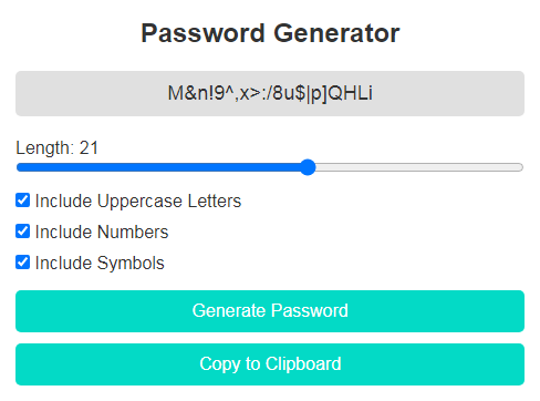 ramdom password generator