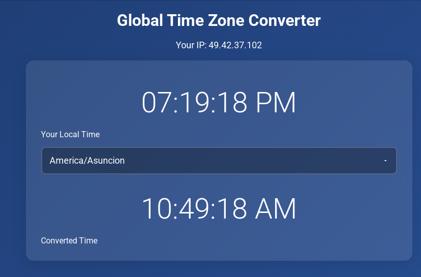 global-time-zone-convertor